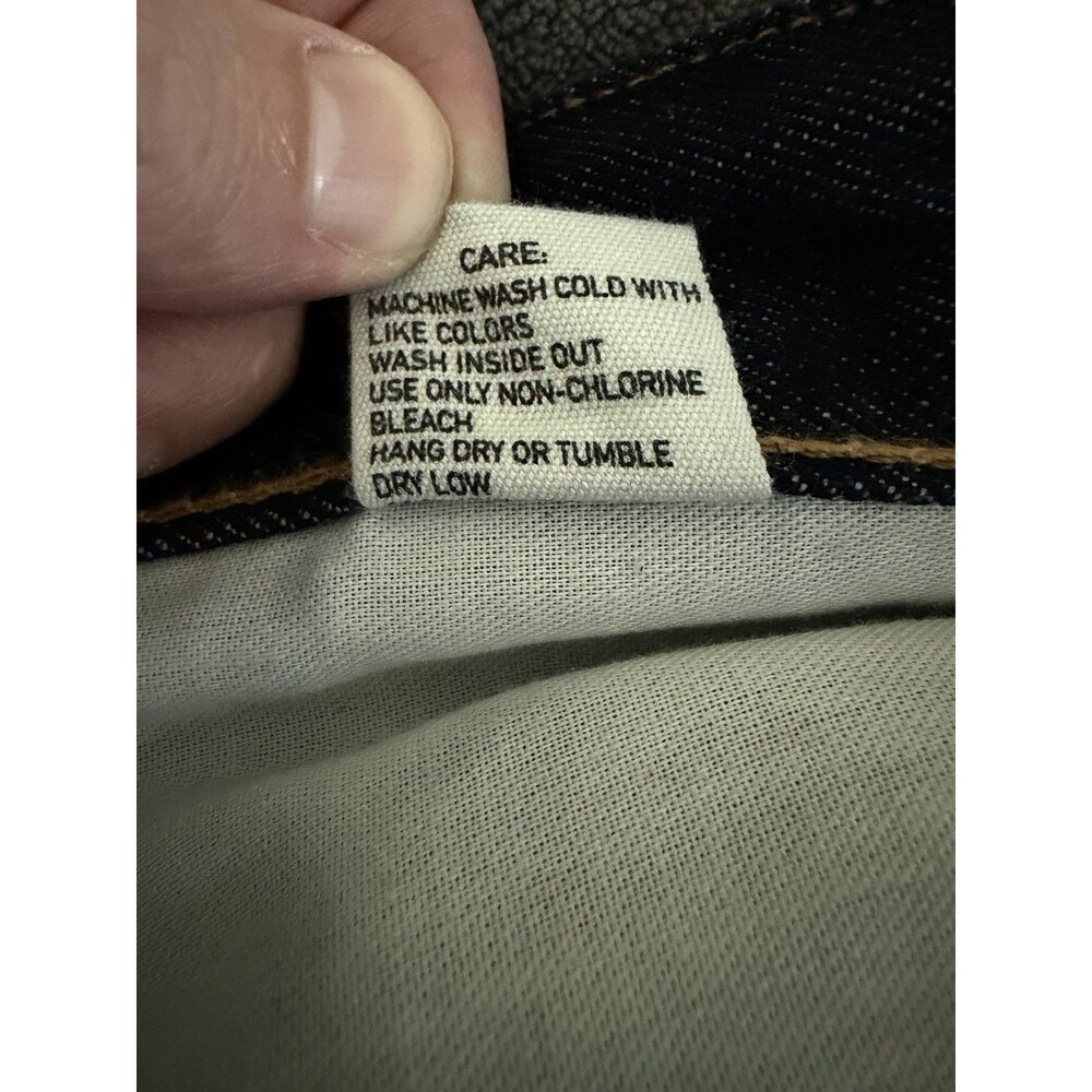 Polo Ralph Lauren R154SD Slim Straight Jeans 36x30 Dark Denim RL Leather Patch - Picture 10 of 14